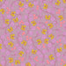 Floral pattern with yellow and pink flowers on a purple background