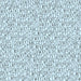 Close up of fabric with a pattern of the Alphabet in Ethereal pale blue