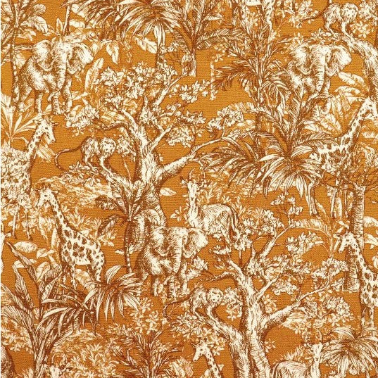 Handworks* Cotton Oxford - Jungle in Caramel