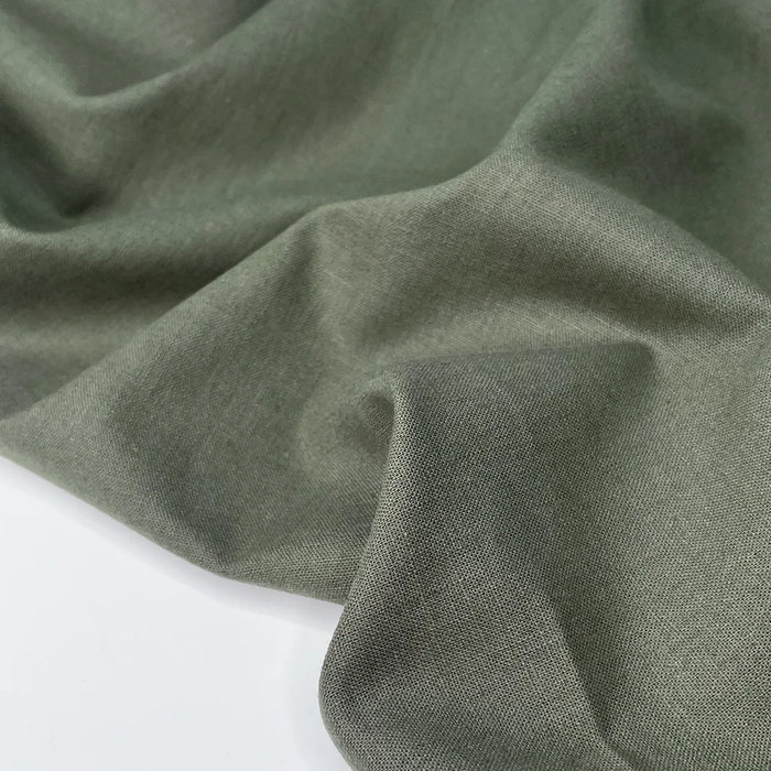Sicily Linen/Cotton Blend in Olive