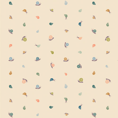 Slow Summer by Suzy Quilts - Shells in Pearl — Fabric Spark