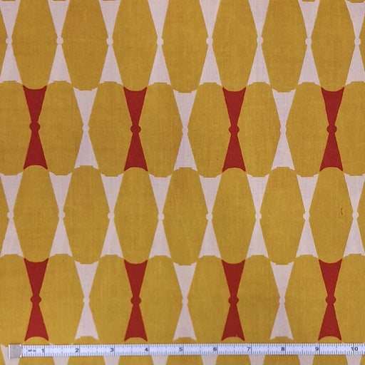 Indian Cotton 2025 - Jaipur Block Printed Cotton - Cream and Mustard