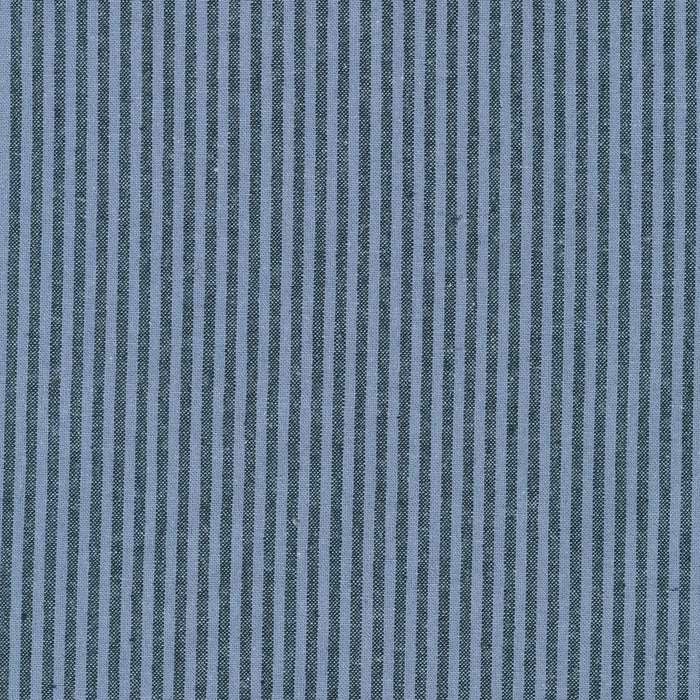 Essex Yarn Dyed Classics linen/cotton - 1/4" Stripe in Denim