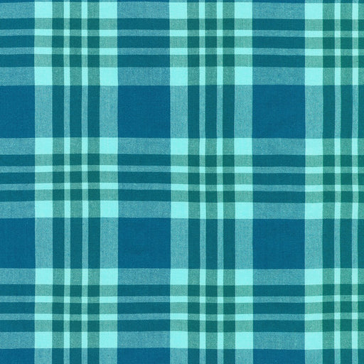 Plaid pattern with blue and green colors