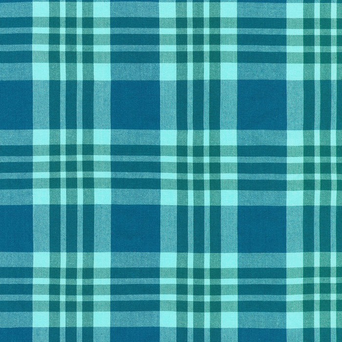 Plaid pattern with blue and green colors