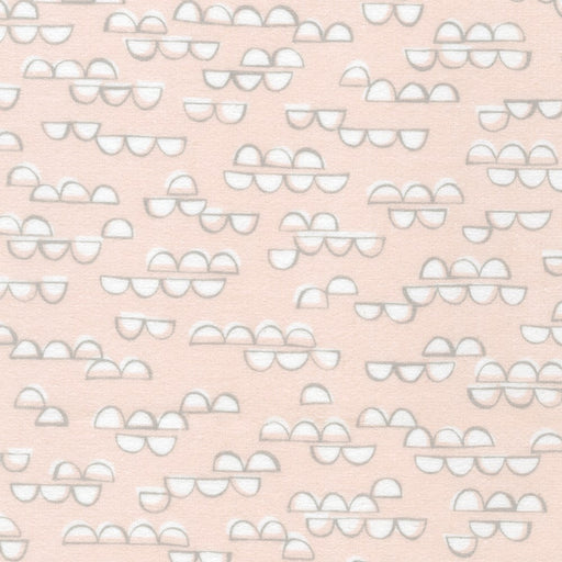 Robert Kaufman Cozy Cotton  Flannel Over The Moon in Pearl Pink
