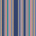 Patterned fabric with multicolored stripes on a blue background