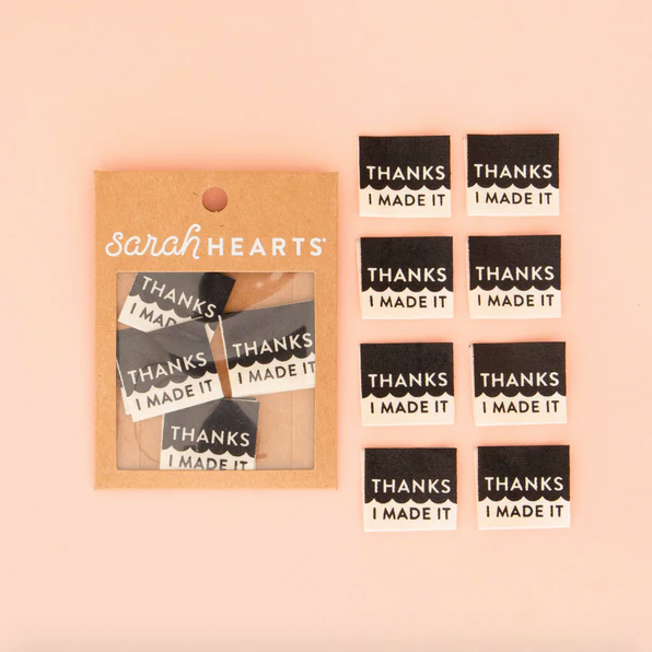 Sarah Hearts Labels - Thanks I Made It