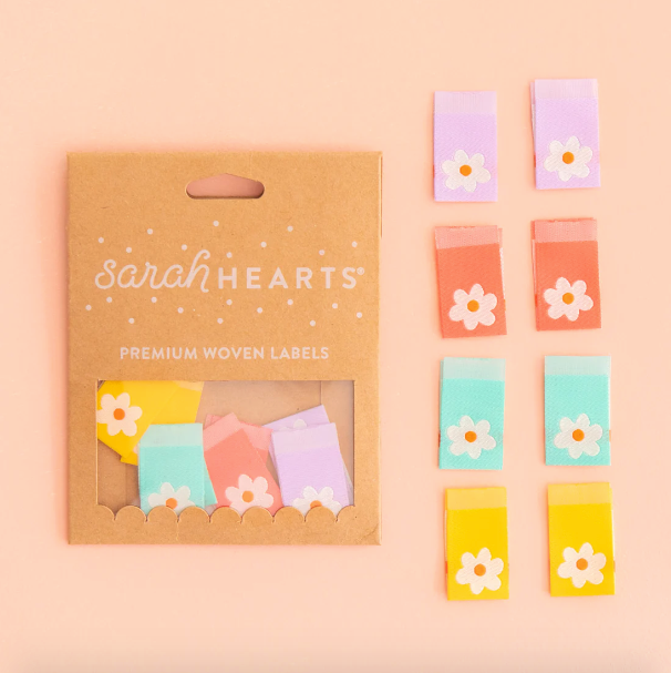 Sarah Hearts Labels - Daisy Multipack