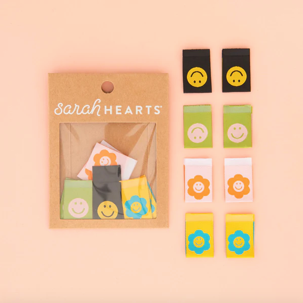 Sarah Hearts Labels - Smiley Multipack