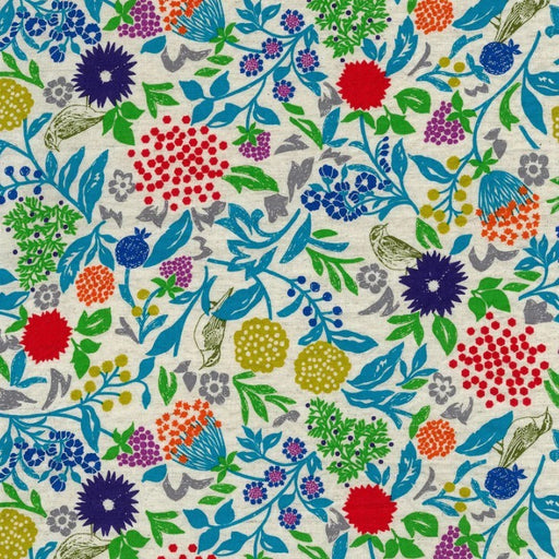 Echino for Kokka - Cotton/Linen Sheeting - Murmer in Colour A