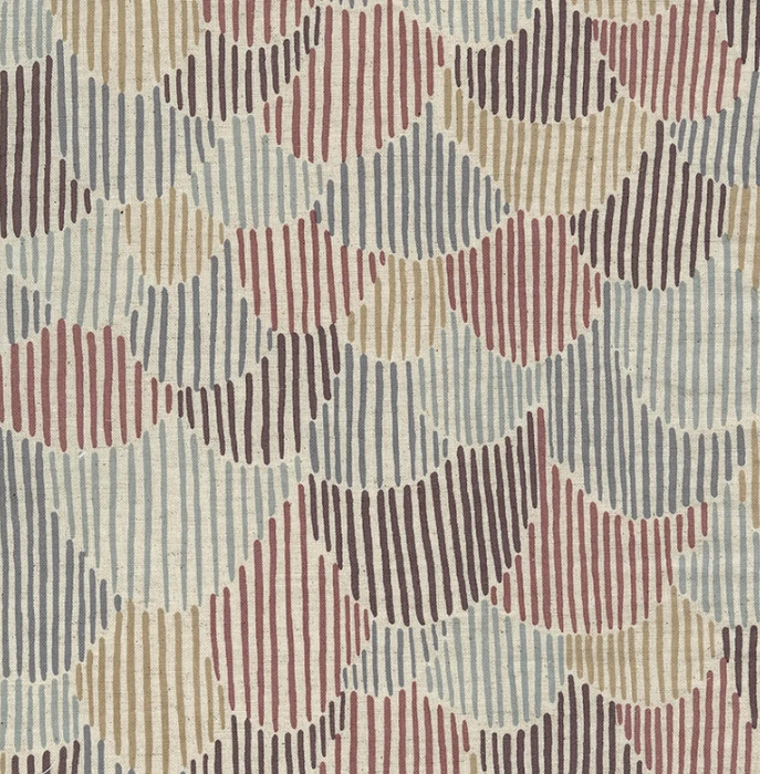 Pathway by Bookhou, Cotton/Linen Lightweight Canvas - Scallops in Earthy