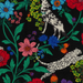 Kokka Cotton/Linen Canvas - Wonder by Echino - Multi on Black