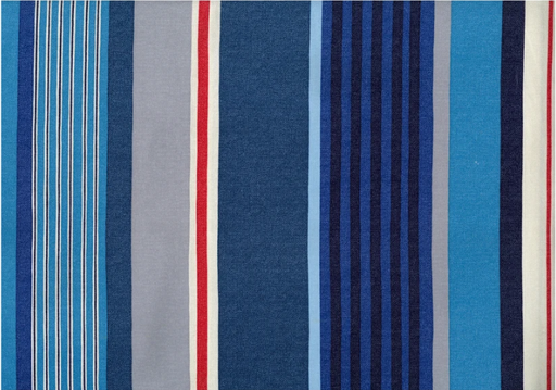 Kokka Cotton Oxford - STRIPES in Blues