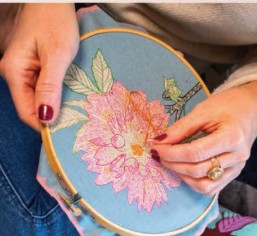 Anna Maria Textiles Silhouette Cotton Linen Blend - Heritage in Black