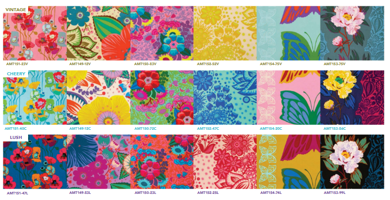 Designer Bundle - Overdressed by Anna Maria Textiles - 15 Fat Quarters PLUS 3 panels (24" x WOF)