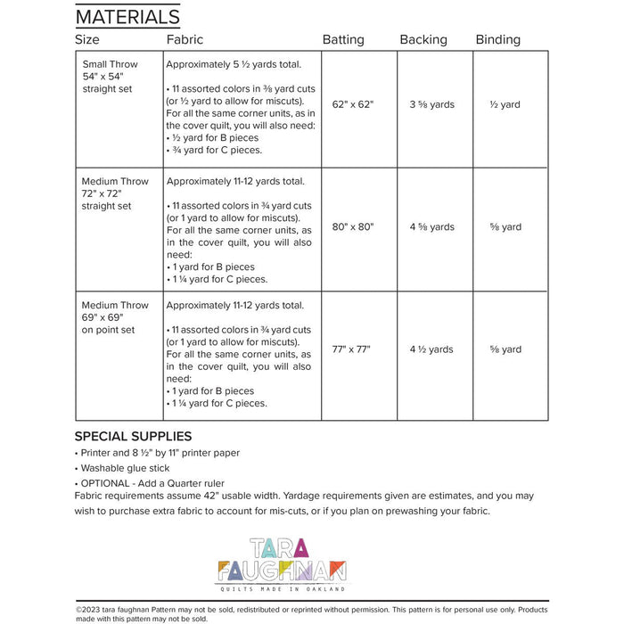 Tara Faughnan - Small World Quilt Pattern — Fabric Spark