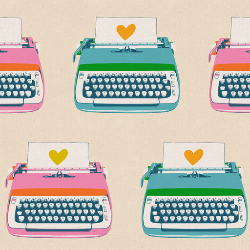 Best Day Ever by Melody Miller of Ruby Star Society - Typewriters CANVAS in natural