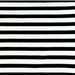 close up of navy and white striped fabric