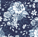 Art Gallery Fabrics - True Blue by Maureen Cracknell - Floral Universe in Midnight