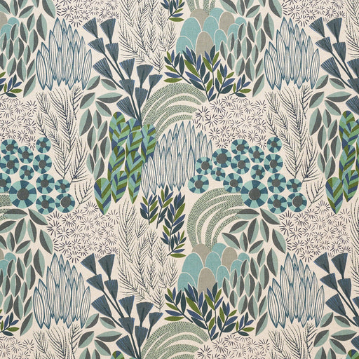 Bloom by Bookhou, Cotton/Linen Lightweight Canvas - Garden in Light Green NEW