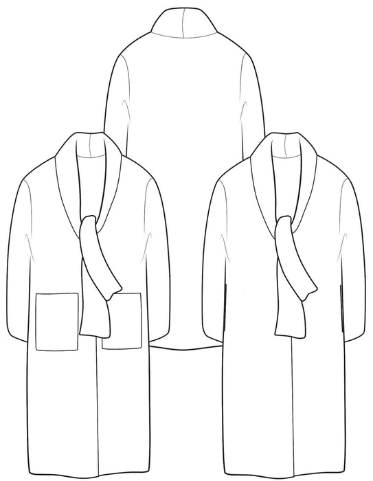 The Maker's Atelier - The Tie Front Cardigan Coat [Digital Download]