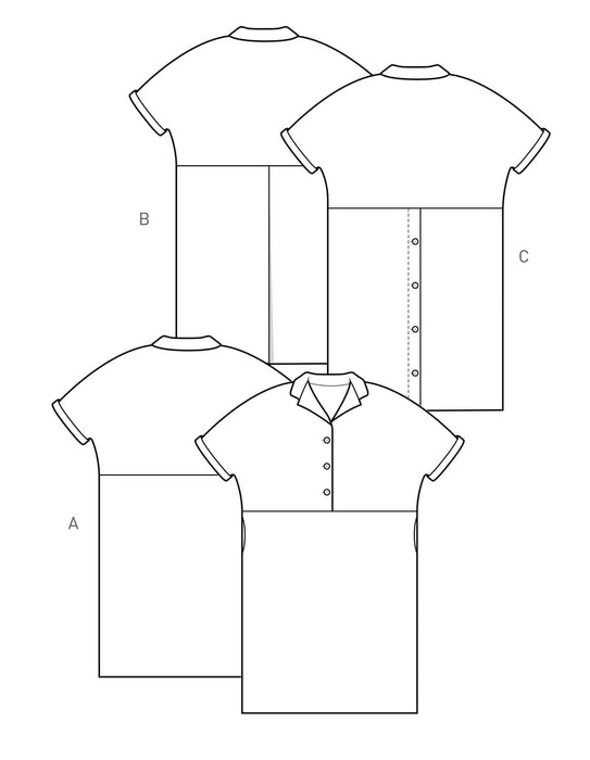The Maker's Atelier - The Flip Collar Shirt Dress [Digital Download]