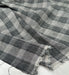 Black & White Story - Linen/Cotton Blend Plaid in Espresso