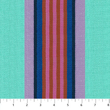 Anna Maria Textiles Narrative Cotton Wovens - Twill Stripe in Jade