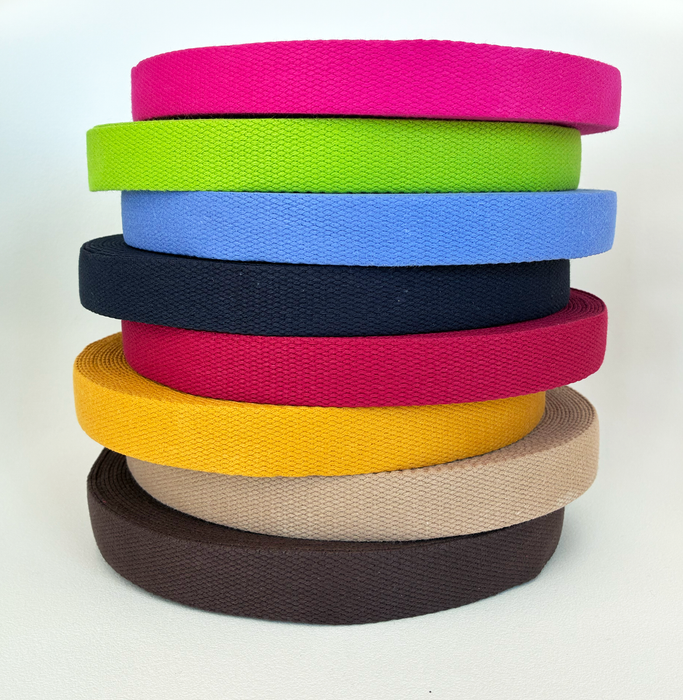 Cotton Webbing - 30mm - Choose your colour