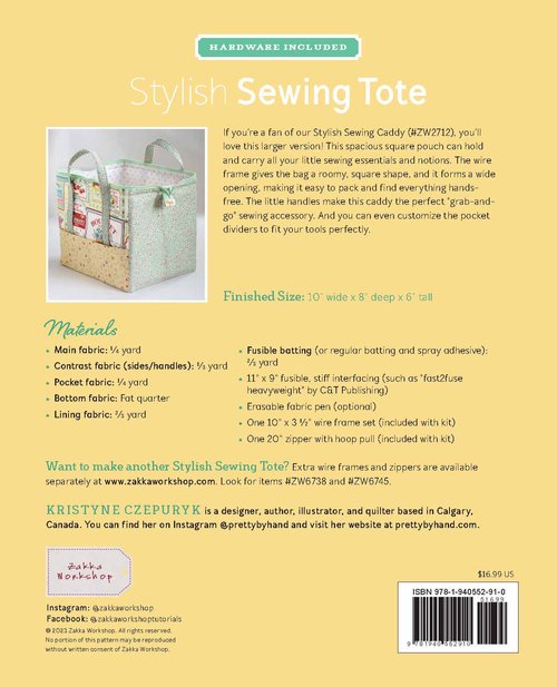 Zakka Workshop - Stylish Sewing Tote