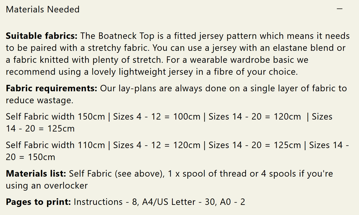 Modern Sewing Co - Boatneck Top [Digital Download]