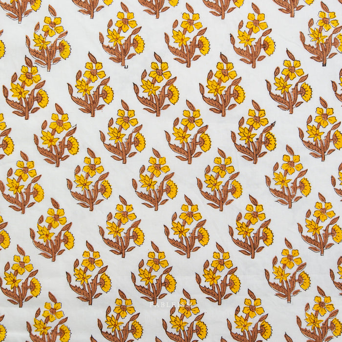 Fableism - Indian Block Prints: Cottage - Weekend Floral in Summer