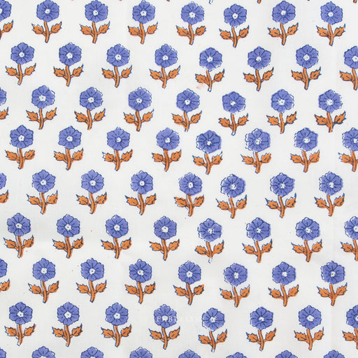 Fableism - Indian Block Prints: Cottage - Flowerling in Violet