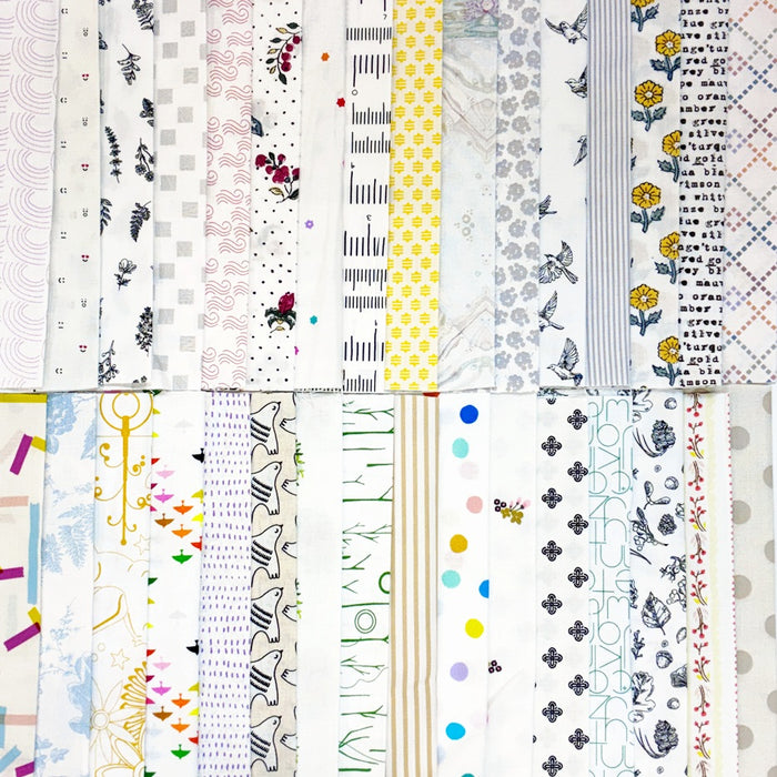 New Curated Big Low Volume Bundle - 32 Skinny Quarters - Various Designers