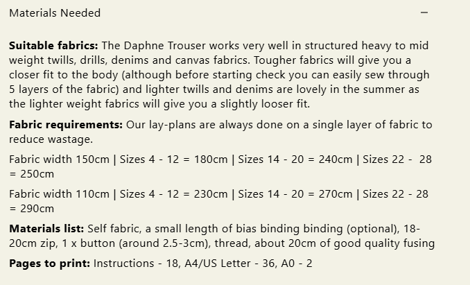 Modern Sewing Co - Daphne Trousers [Digital Download]