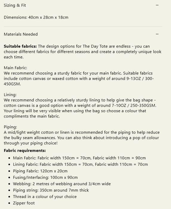 Modern Sewing Co - Day Tote [Digital Download]