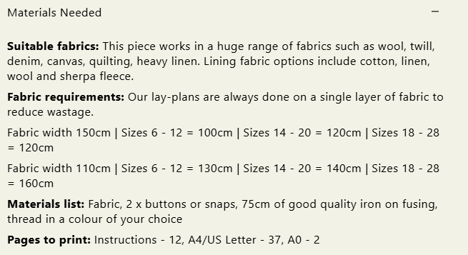 Modern Sewing Co - Devon Waistcoat [Digital Download]