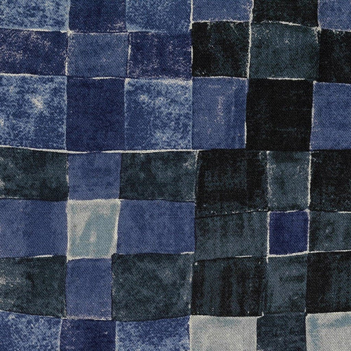 Gather by Bookhou, Cotton/Linen Lightweight Canvas - Geometric in Blues