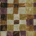 Gather by Bookhou, Cotton/Linen Lightweight Canvas - Geometric in Brown/Grape