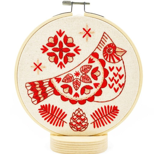 Hook Line & Tinker Embroidery Kit - Cardinal