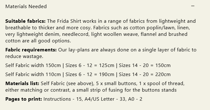 Modern Sewing Co - Frida Shirt [Digital Download]