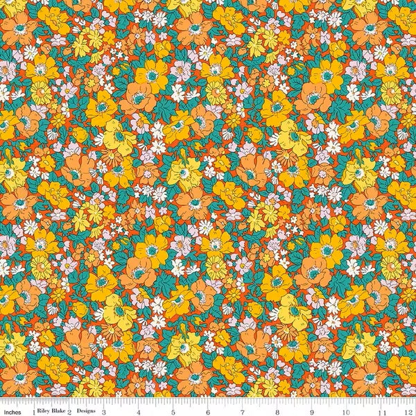 Liberty Quilting Cotton - Everlasting - Cosmos Song in B