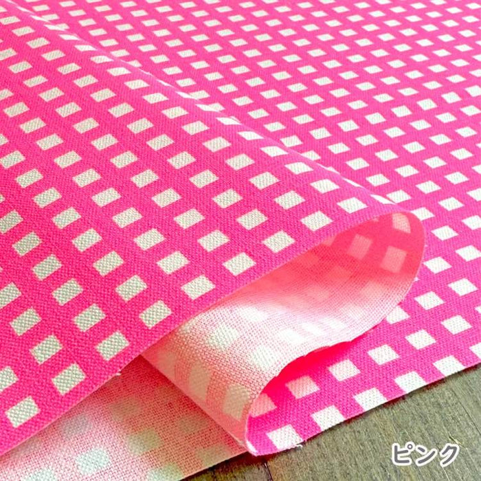 Westex neon checks and stripes - Checks in Neon Pink