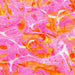 Pink and orange marbled pattern