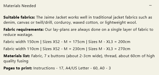 Modern Sewing Co - Jaime Jacket [Digital Download]