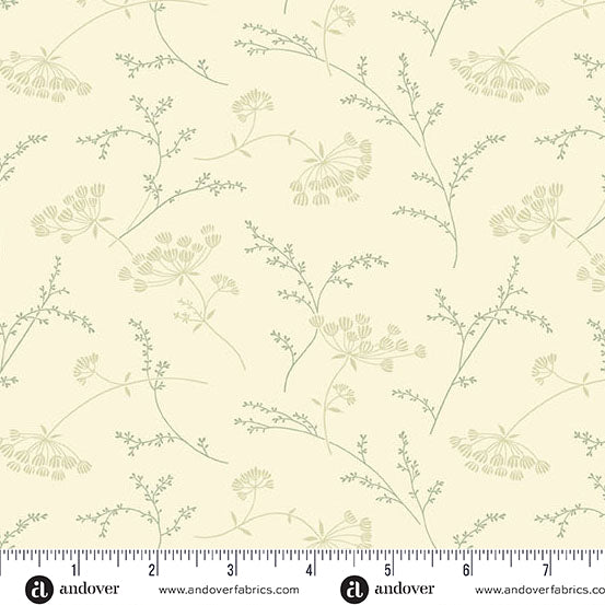 Pebbles by Edyta Sitar of Laundry Basket Quilts - Queen Anne Lace in Spearmint