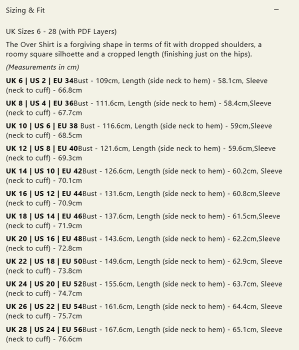 Modern Sewing Co - Over Shirt [Digital Download]