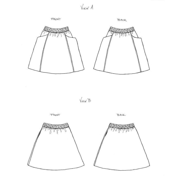 Sew Liberated Sewing Pattern - The Gypsum Skirt