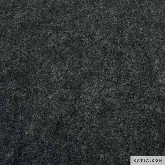 Katia Recycled Felt - by the half yard - in Dark Graphite - PICK UP ONLY 